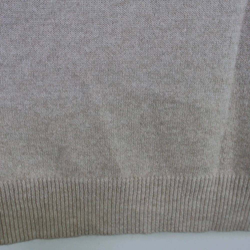 Club Room Luxury V-Neck Cashmere Sweater Small Oatmeal Soft‎ Minimalist Neutral